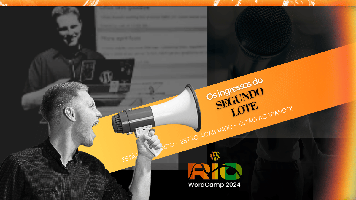 Os ingressos do segundo lote estão acabando!